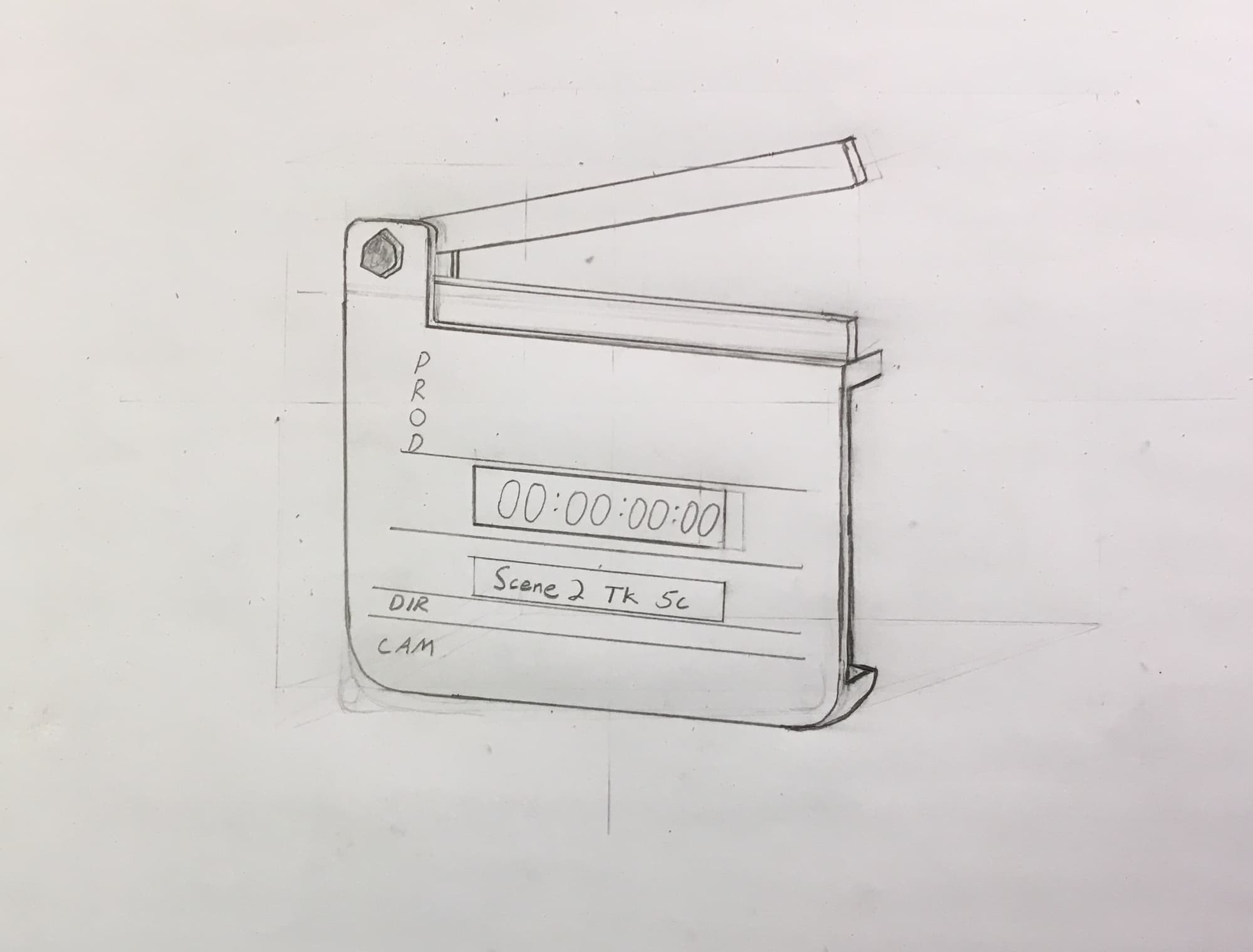 3D Film Slate / Clapperboard